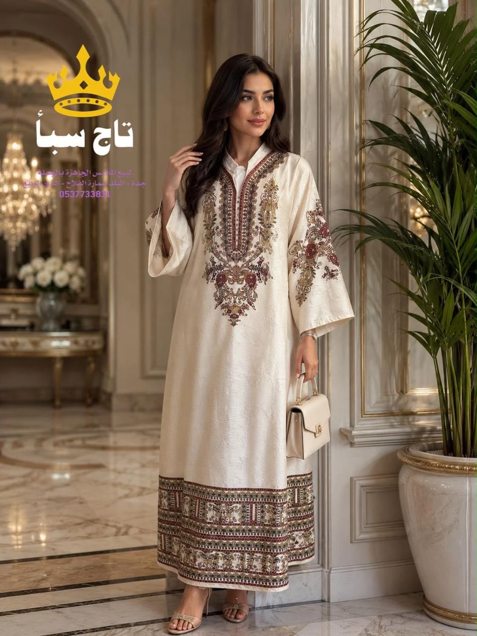 Golden Ethnic Heritage Gown